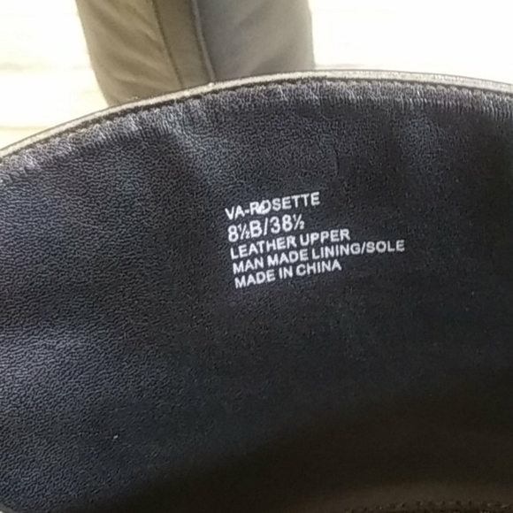 Victor Alfaro Black VA-Rosette Tall Riding Boots - Picture 4 of 8